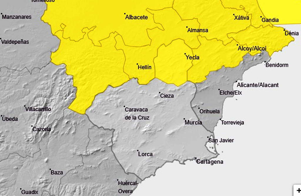 Las temperaturas mximas siguen subiendo en un da en el que se superarn los 30 grados en Totana
